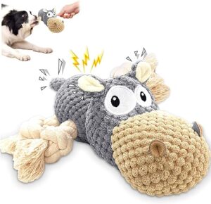 AEITPET Hundespielzeug für Große und Kleine Hunde, Gefüllte Spielzeug Hund Dog Toys Hundespielzeug Quietschend Plüsch mit Crinkle Papier, Welpenspielzeug Kuscheltier für Hunde
