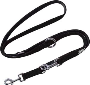 DDOXX Hundeleine Air Mesh, 3fach verstellbar, 2m | für kleine & große Hunde | Doppel-Leine Zwei Hund Katze Welpe | Schlepp-Leine groß | Führ-Leine klein | Lauf-Leine…