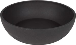 District 70-5345 – Bamboo Hundenapf – Dunkelgrau – Large: 21 x 21 x 6, 3 cm (1.600 ml)