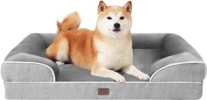EHEYCIGA Orthopädisches Hundebett Grosse Hunde, Memory Foam Hundekorb Mittelgroße Hunde, Waschbar Hundesofa Wasserdicht rutschfest, Hundecouch mit Hohem Rand