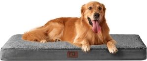 EHEYCIGA Orthopädisches Hundebett Grosse Hunde XL, Hundekissen Waschbar Flauschig, Hundematte Hundematratze mit Abnehmbarem Deckel für Kiste