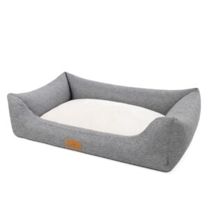 Freudentier orthopädisches Hundebett mit Memory Foam, edel gesteppt M