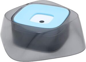 Haustier-Hundenäpfe, schwimmend, Nicht benetzender Mund, Katzenbecken-Futterspender, kein Verschütten, Trinkwasser-Futterspender, Katzenbecken, tragbarer Hunde-Wassernapf (blau)