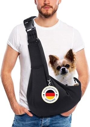 Hundetragetasche bis 10kg, verstellbare Hunde Tragetasche Hund, Hundetasche für kleine Hunde und Katzen, Tasche für unterwegs, Hundetrage Tasche Hund, Dog Carrier,…