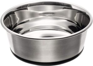 HUNTER EDELSTAHL Futternapf, für Hunde und Katzen, rutschhemmend, pflegeleicht, 1100 ml