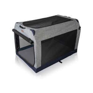 Knuffelwuff faltbare Hundebox Transportbox Denali mit Aluminiumgestell M