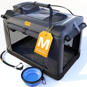 PetProved Hundebox Auto Faltbar Transportbox Hund Hundebox Auto Mittlere Hunde Hundetransportbox Auto Transportbox Hund Hunde Transportboxen Faltbare Hundebox Hundetransportbox…