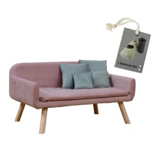 Rohrschneider Hundesofa Chicago mit Gratis-Beigabe hellblau