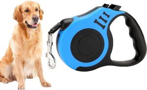 Rollleine mit Anti-Rutsch Griff,Rollleinen für Hunde mit Rutschfestem,Verhedderungsfreie Ausziehbare Hundeleine,Strapazierfähiges Hundegeschirr Leinen,Dog Leash,…
