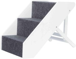 Trixie 39488 Heimtiertreppe, verstellbar, 3-stufig, 40 × 67 cm, weiß