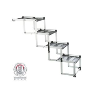 Trixie 4-stufige Falt-Treppe Aluminium/TPR