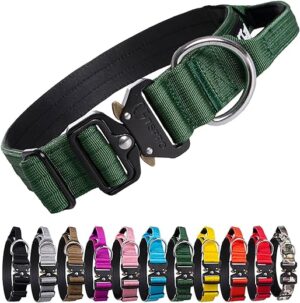 TSPRO Premium Hundehalsband mit Griff Dickes Verstellbares Hundehalsband Schwere Ausführung Schnellverschluss-Metallschnalle Hundehalsband für kleine oder mittelgroße bis extra…