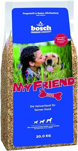 bosch My Friend Kroketten | Hundefutter für ausgewachsene Hunde aller Rassen | 20 kg