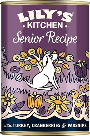 Lily’s Kitchen – Nass Hundefutter für ausgewachsene Hunde 6er Pack (6 x 400g) – mit Putenfleisch, Preiselbeeren und Pastinaken