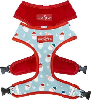 Lucy & Co. Niedliches wendbares Hundegeschirr – beste Designer-Haustiergeschirre für XS – XL Hunde – gepolsterte, verstellbare Weste für einfaches Gehen (klein, fröhlich und hell)