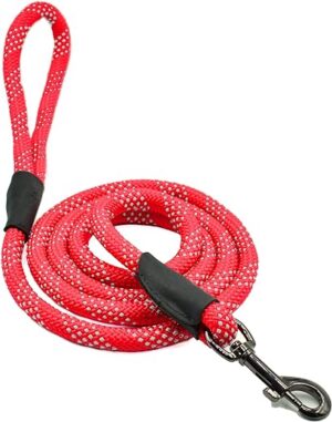 Max and Neo Hundeleine, reflektierend, 1,8 m – Wir Spenden eine Leine an eine Hunderettung für Jede verkaufte Leine (1,8 m x 1,2 cm, rot)