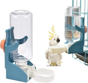 Canzoon Automatischer Wasserspender Vögel Haustier Automatischer Wasserspender Wellensittich Wasserspender Vogel Für Vögel Nymphensittiche Papageien (Blau)