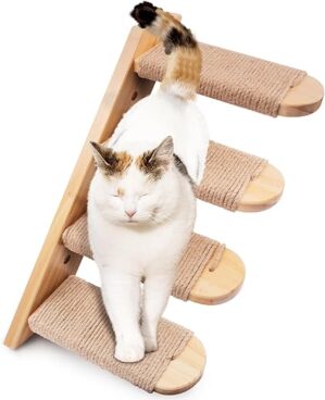 Cisivis Katzentreppe Wand, Kletterwand Katzen, Katzen Möbel Innen für kratzen Von, für Katze Klettern Spielen Faulenzen (Katzen bis 15 kg)
