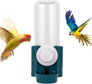 HMLTD Vogeltränke für Käfig - 500 ml automatischer Vogelwassernapf Wasservogelfutterspender,Vogelkäfig-Futterspender mit großer Kapazität, Wasserflaschentrinker für Papageien,...