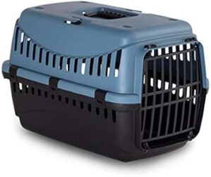 MP Bergamo Transportbox Gipsy 50 – Reisezubehör, Transportbox für Hund und Katze – Tür aus Kunststoff – für Hunde und Katzen (46 x 31 x 32)