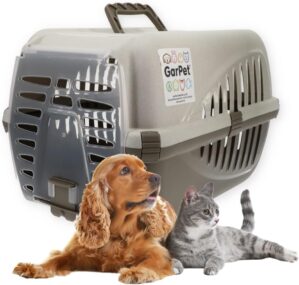 Transportbox Hunde Katzen Kaninchen Hundebox Transport Auto Box Korb Katzenbox extra viele Luftschlitze sicheres Schloss