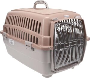 Transportbox Hunde Katzen Kaninchen Transport Auto Box Korb Hundebox Katzenbox extra viele Luftschlitze sicheres Schloss