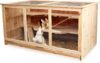 Melko Kleintierkäfig Nagervilla Hamsterkäfig Mäusekäfig aus Holz, 117 x 63 x 58 cm, inklusive 2 Rampen, 3 stöckig