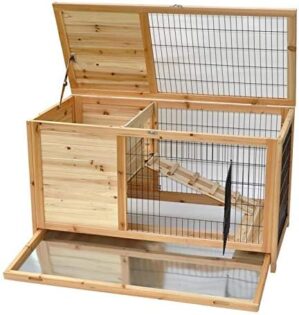 nanook Hamsterkäfig Meerschweinchen Käfig Haus Stall XXL Kleintierkäfig Nagerhaus Holz hoch etage 100 x 50 x 62 cm